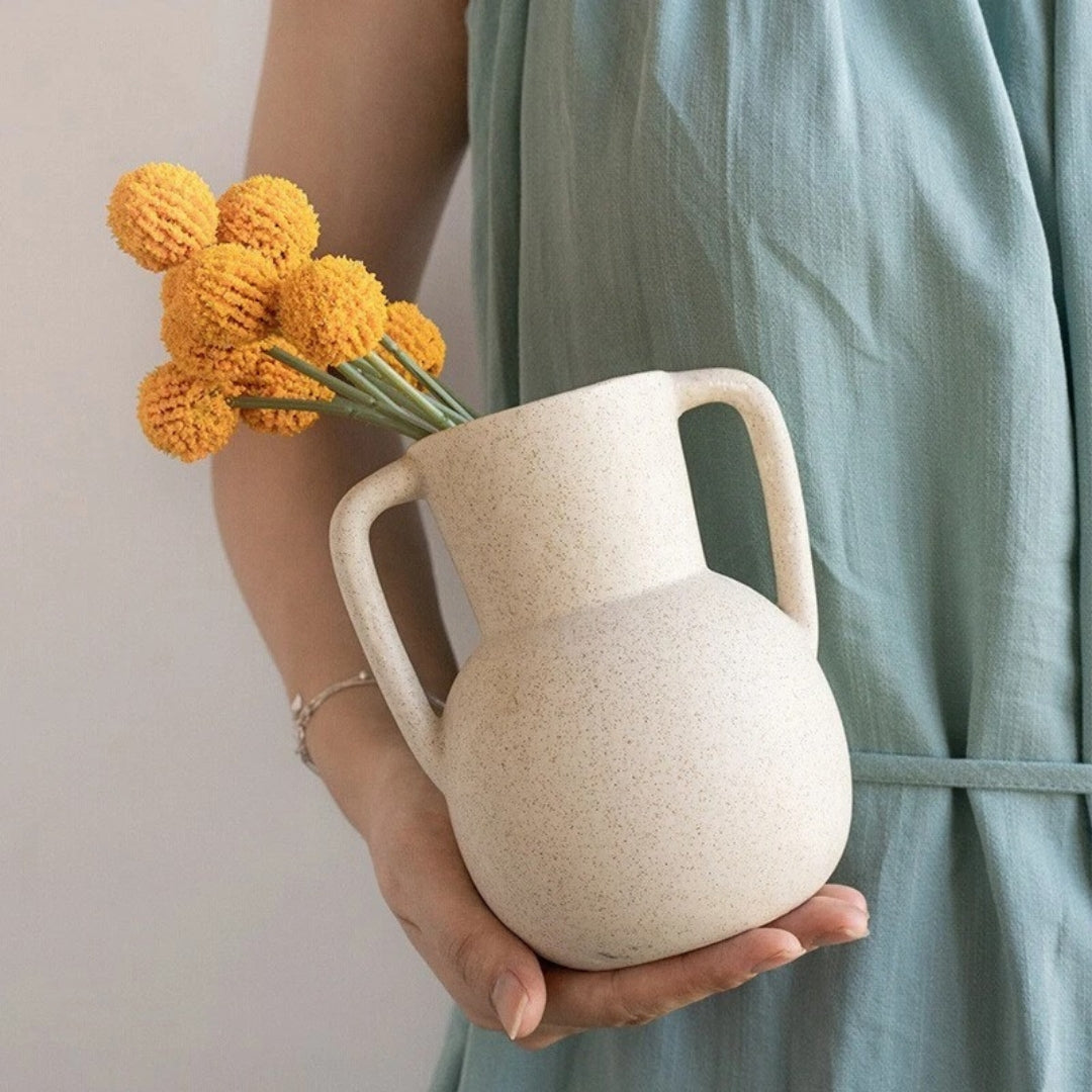 Double Handle Ceramic Vase