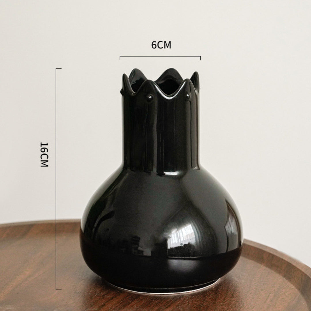 Crown Ceramic Vase