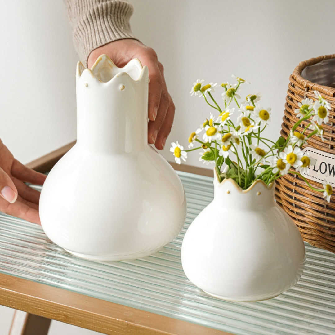 Crown Ceramic Vase