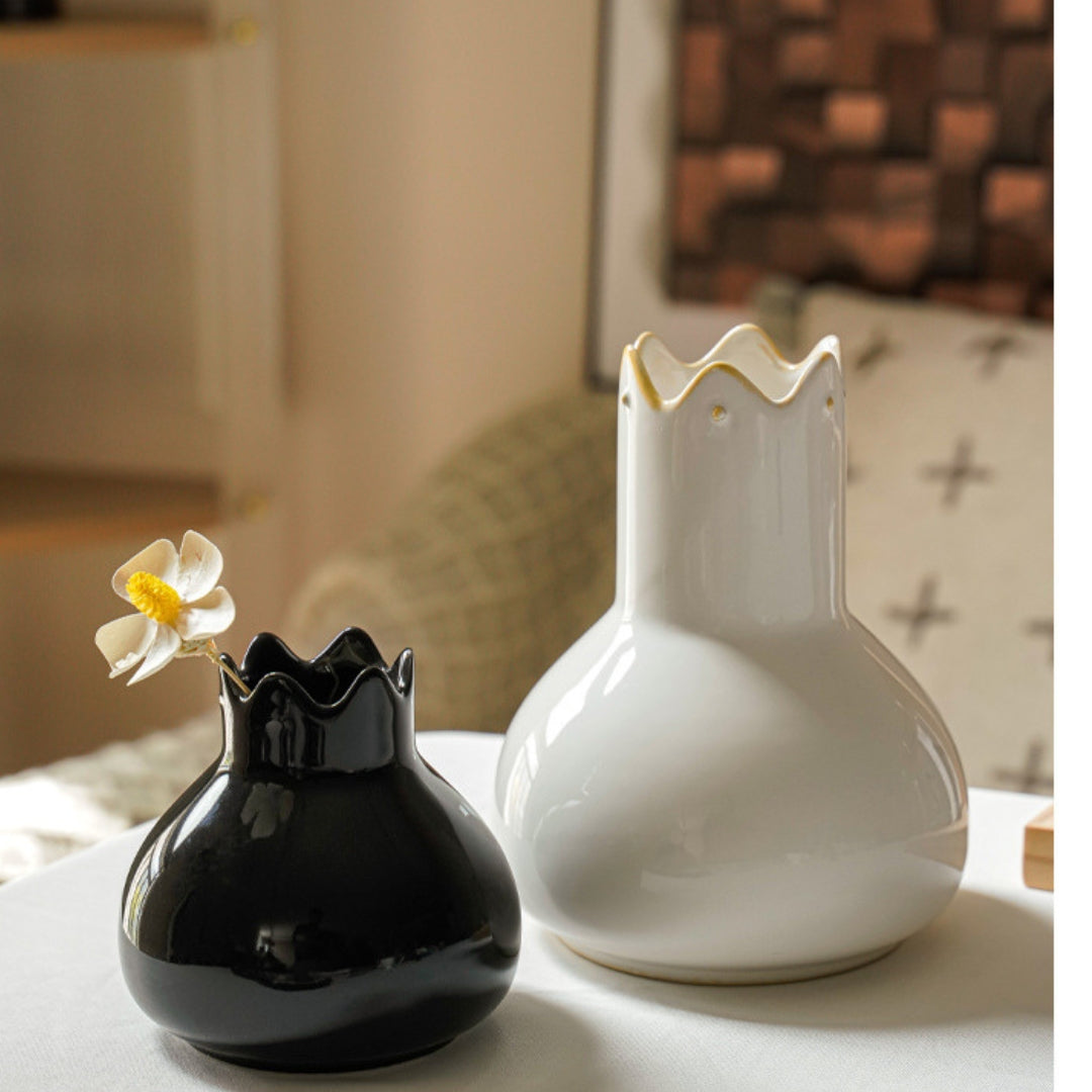 Crown Ceramic Vase
