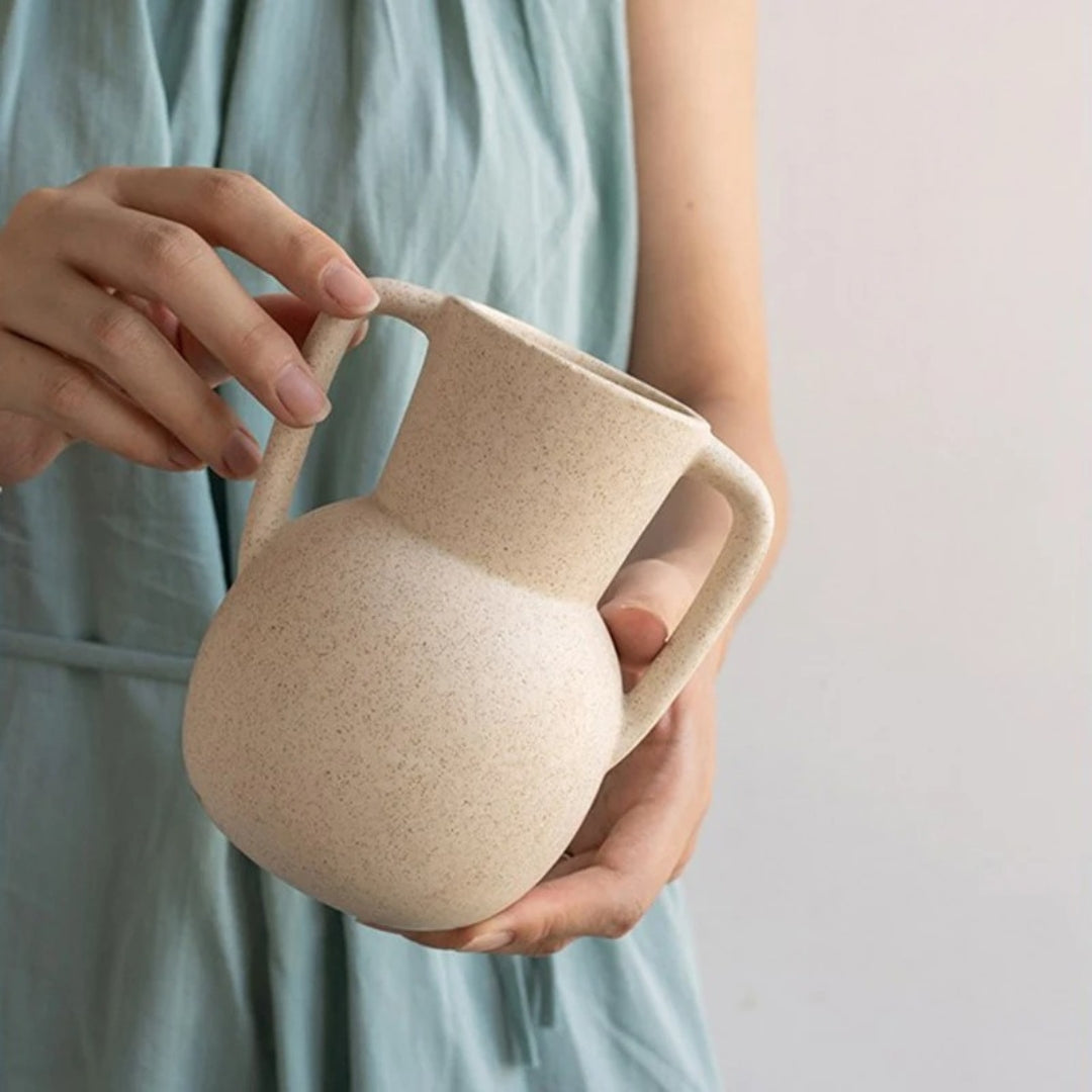 Double Handle Ceramic Vase