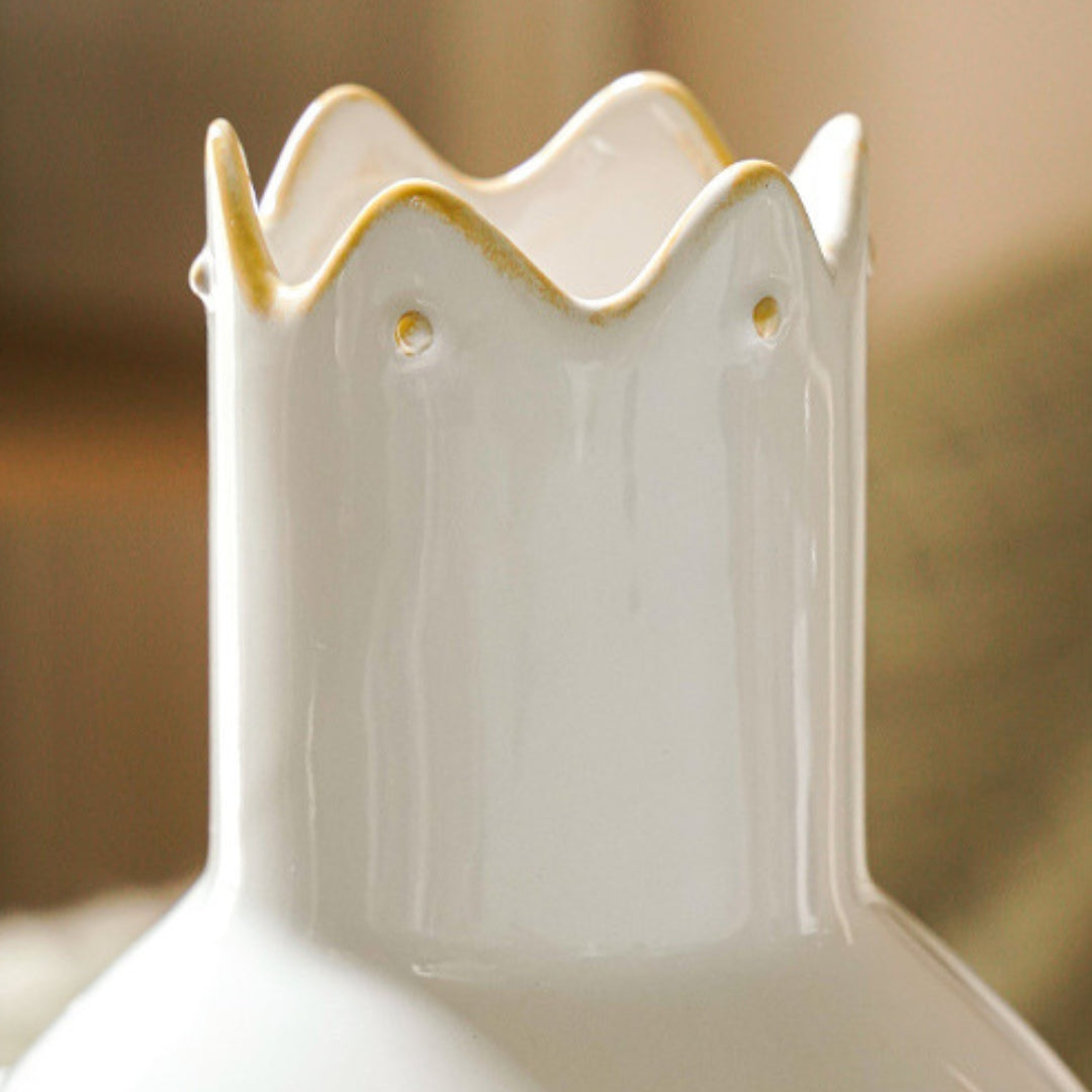 Crown Ceramic Vase