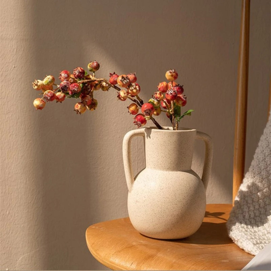 Double Handle Ceramic Vase