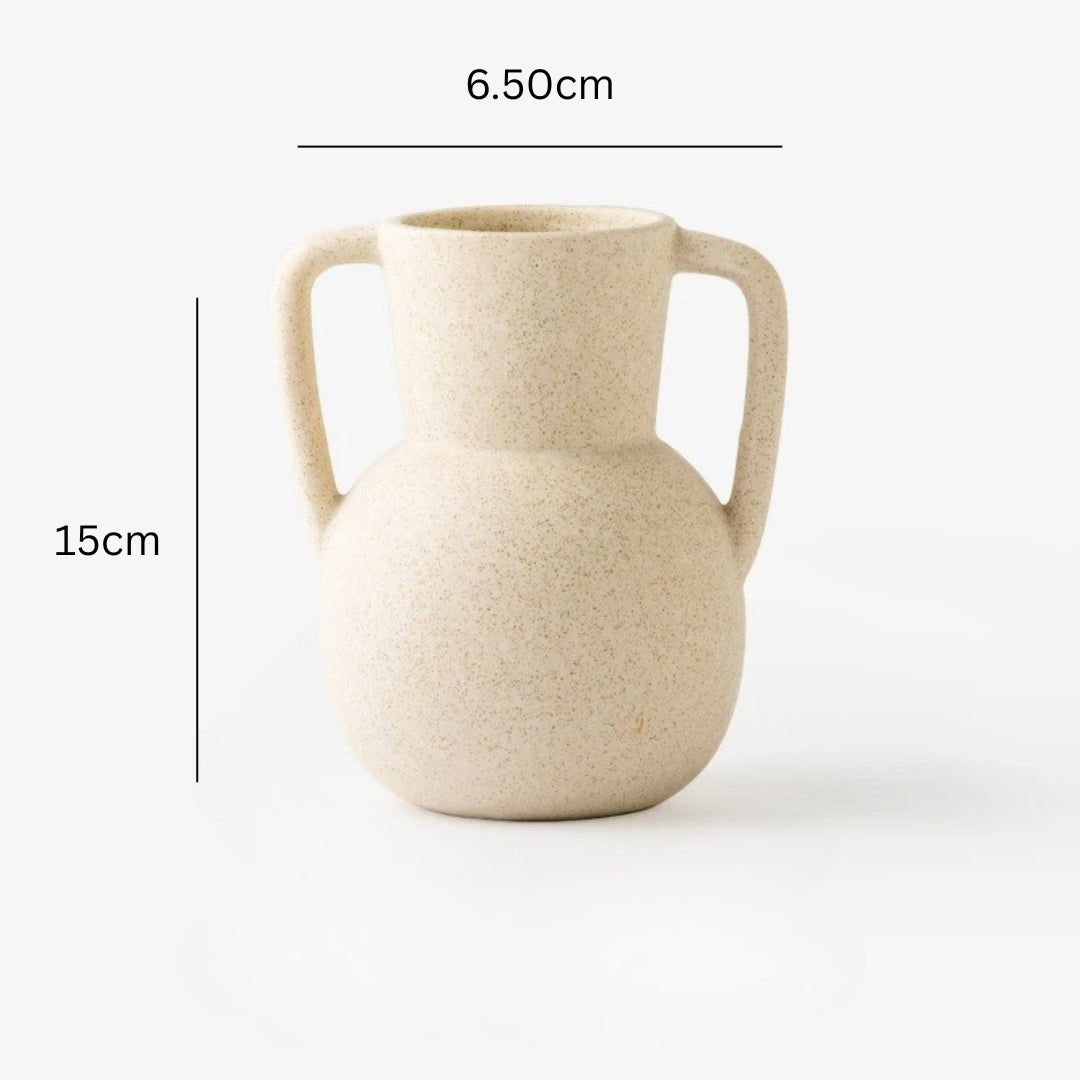 Double Handle Ceramic Vase