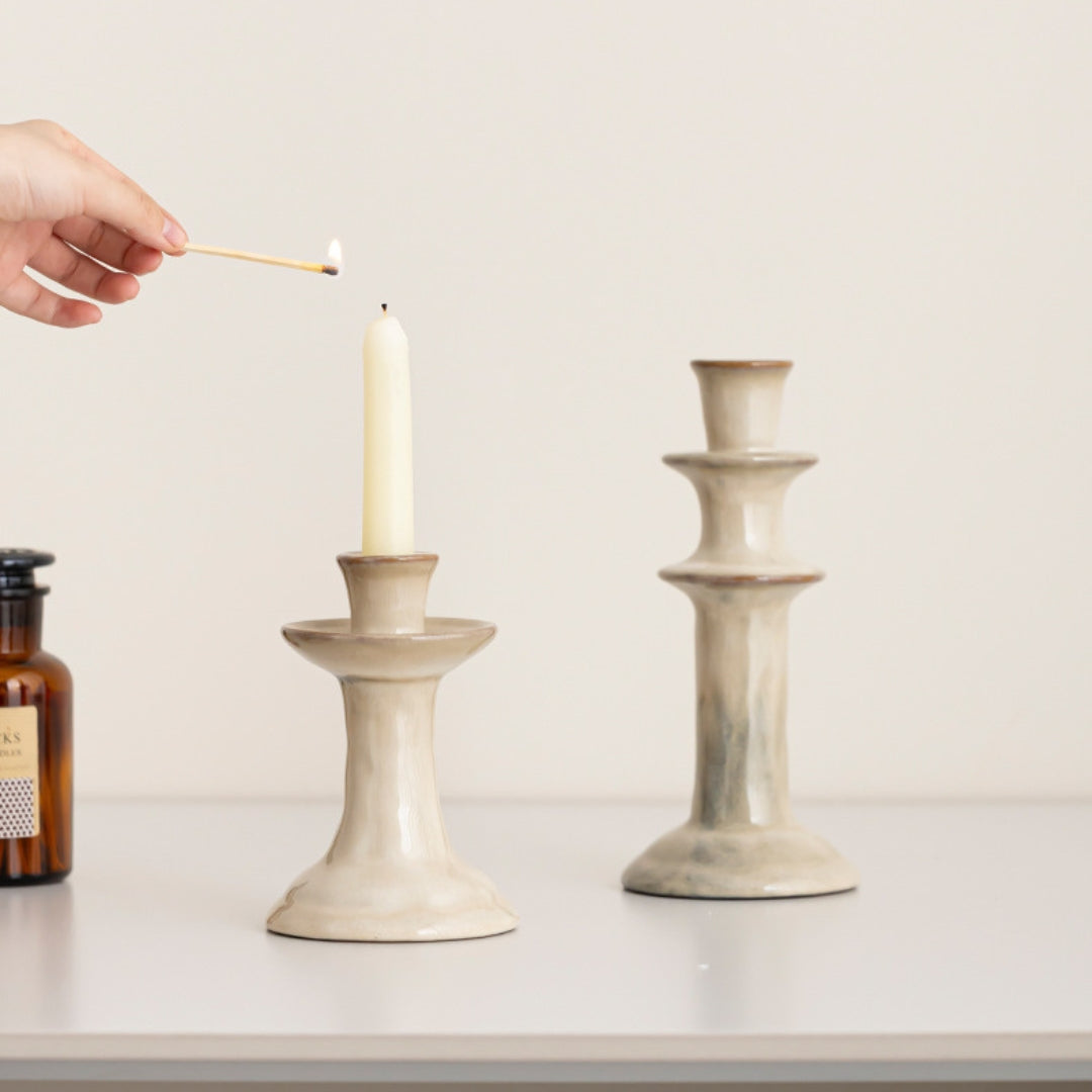 Dune Ceramic Candleholder