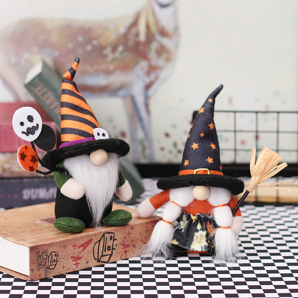 Halloween Witch Gnome Set