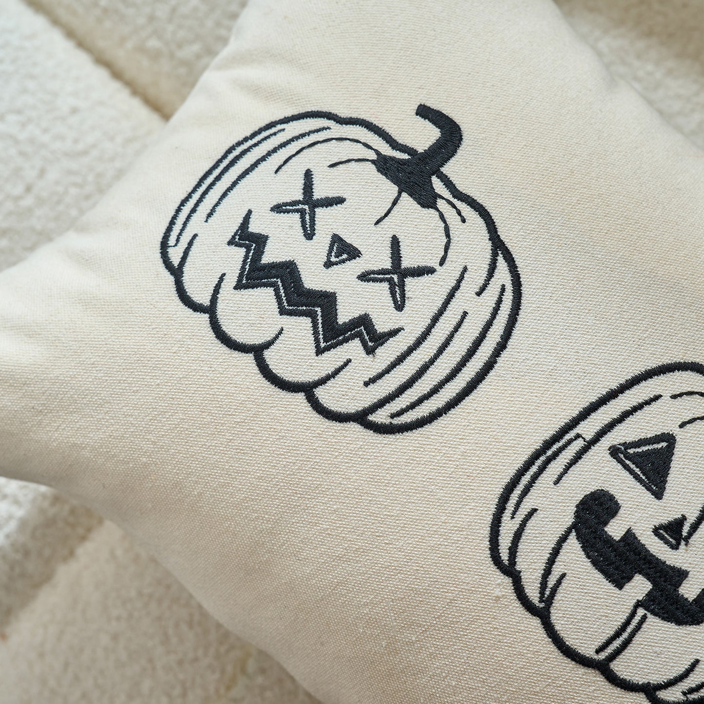 Halloween Ghost & Pumpkin Cushion Covers