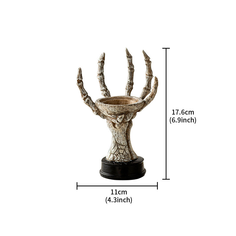 Skeleton Hand Candle Holder