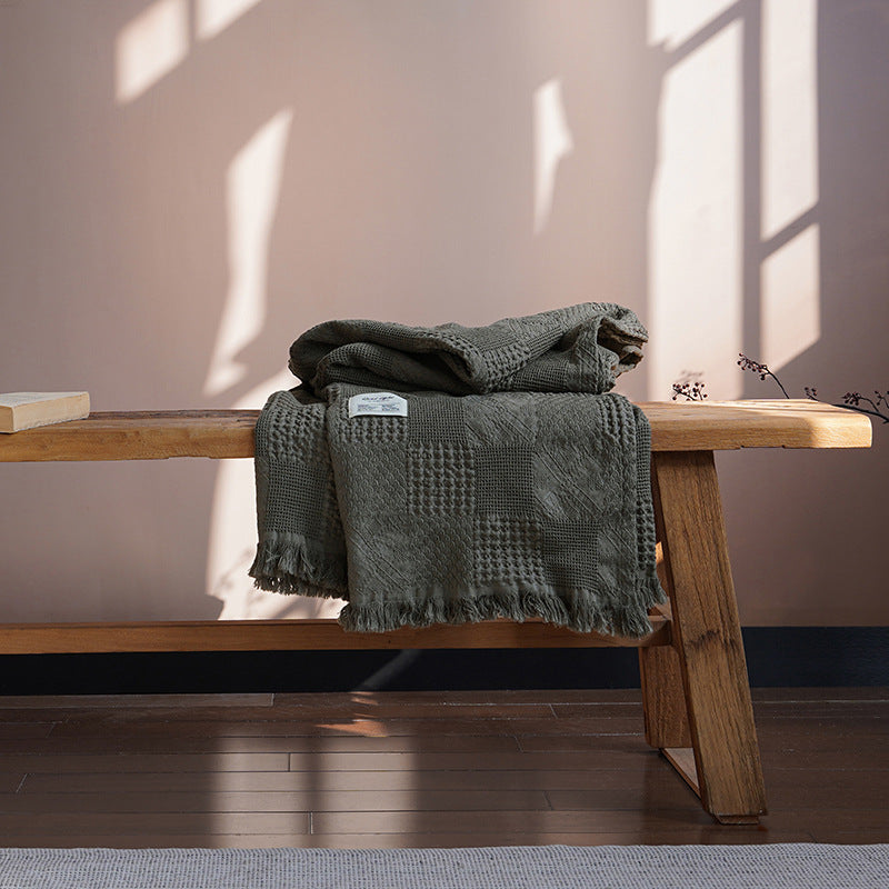 Tencel & Cotton Sand-Washed Throw Blanket
