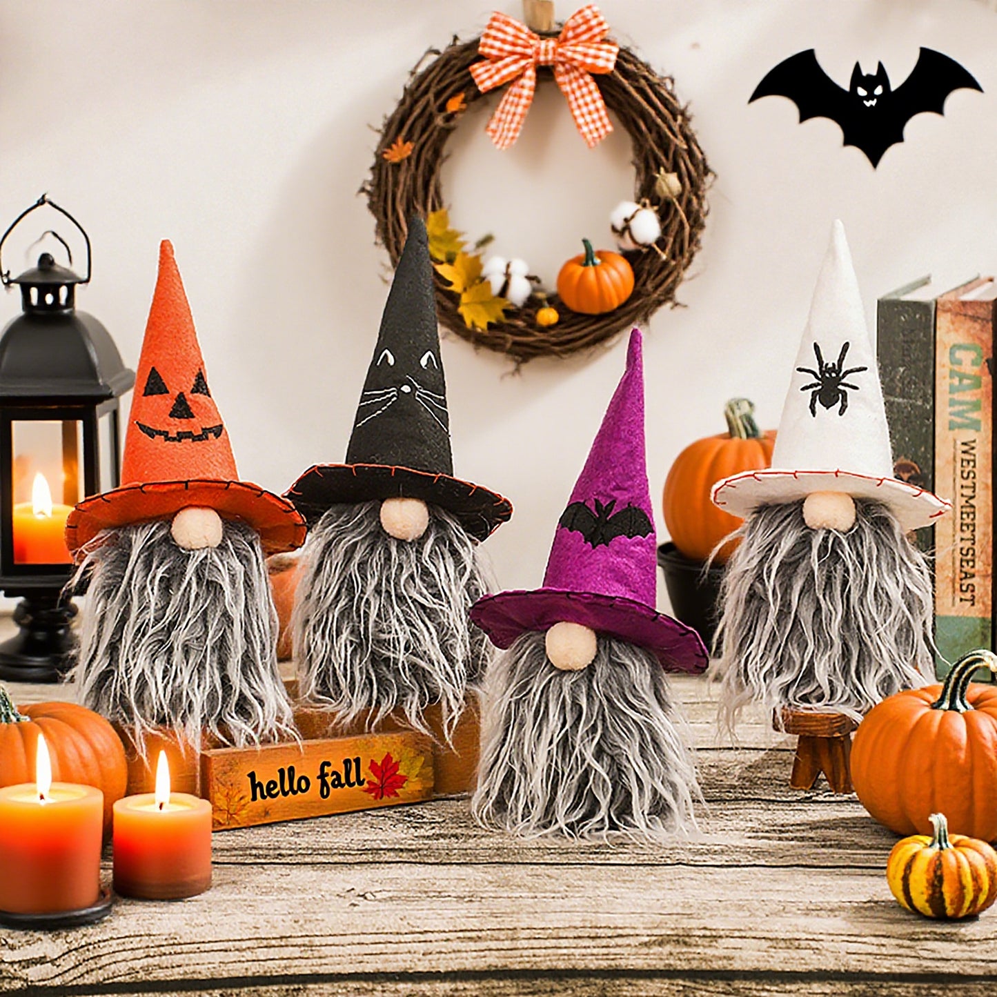 Halloween Gnome Tabletop Decorations