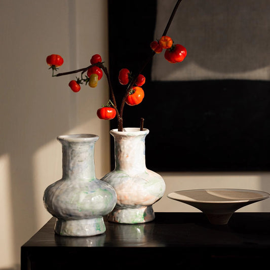 Hand-Painted Ceramic Vase