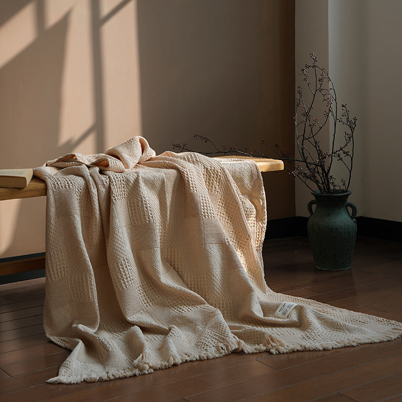 Tencel & Cotton Sand-Washed Throw Blanket