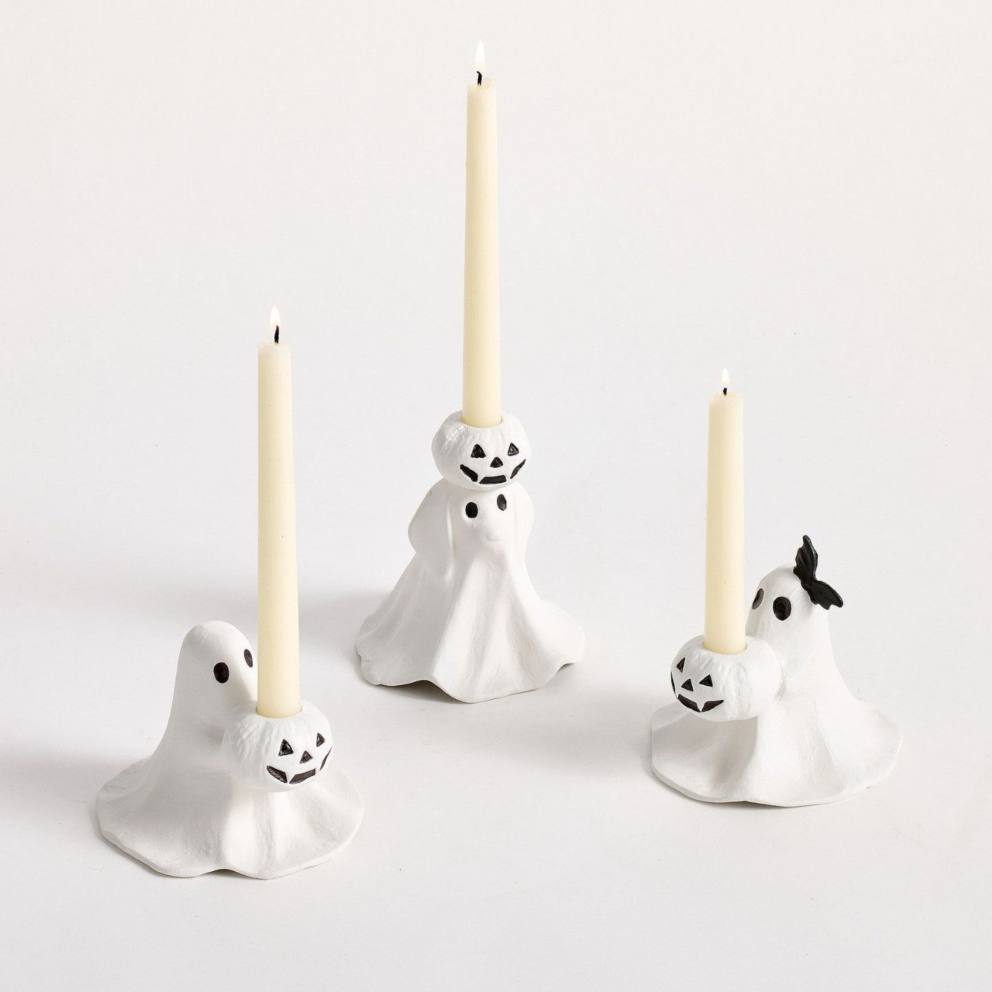 Ghost Pumpkin Candleholder