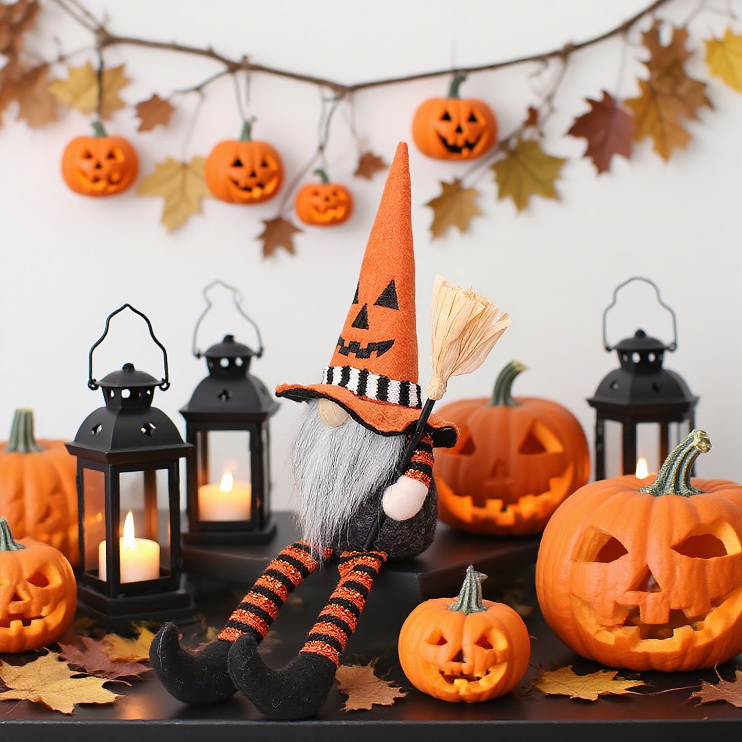 Halloween Witch Gnome Duo