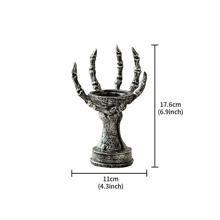 Skeleton Hand Candle Holder