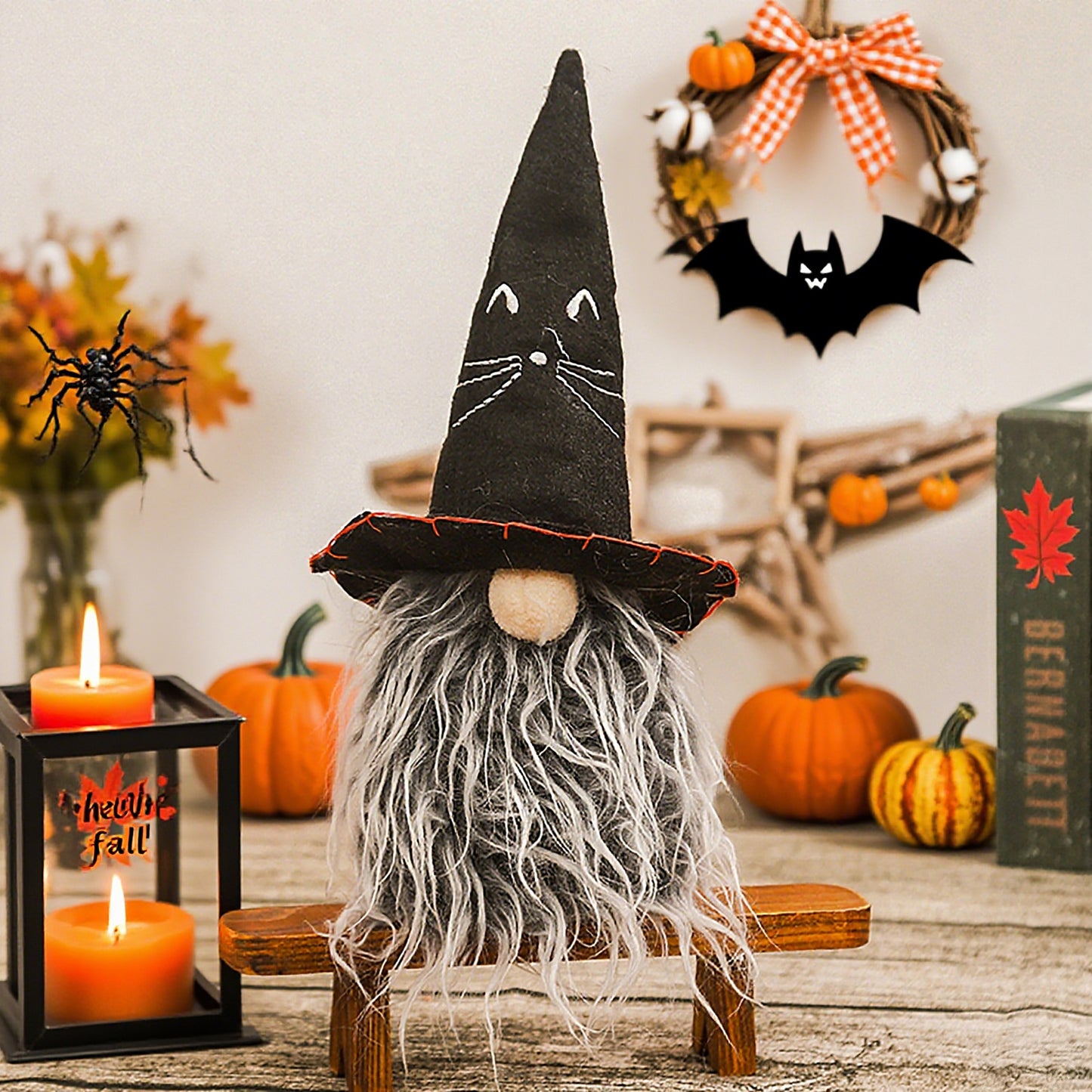 Halloween Gnome Tabletop Decorations