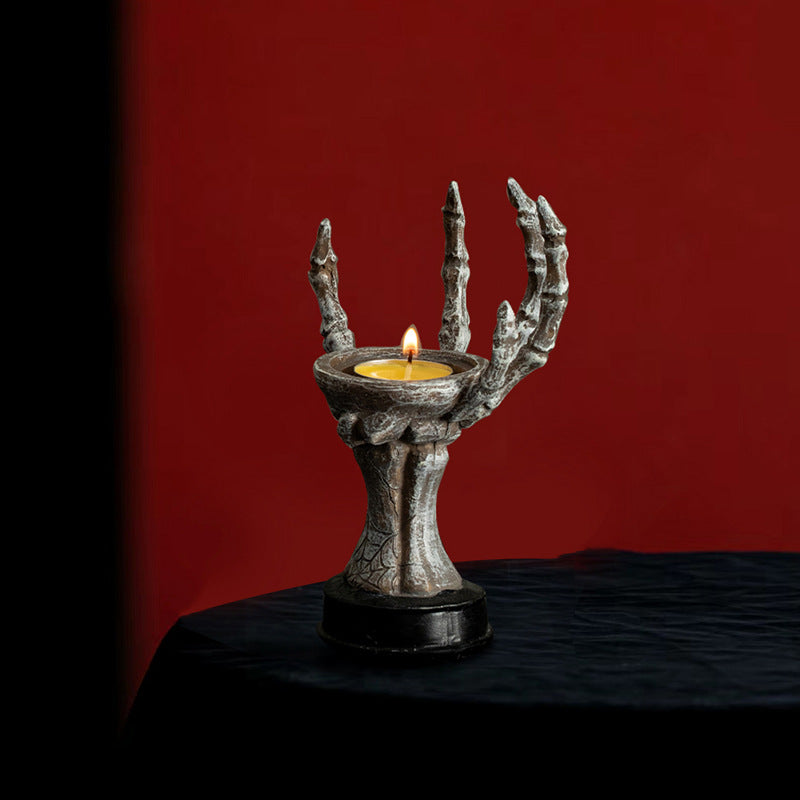 Skeleton Hand Candle Holder