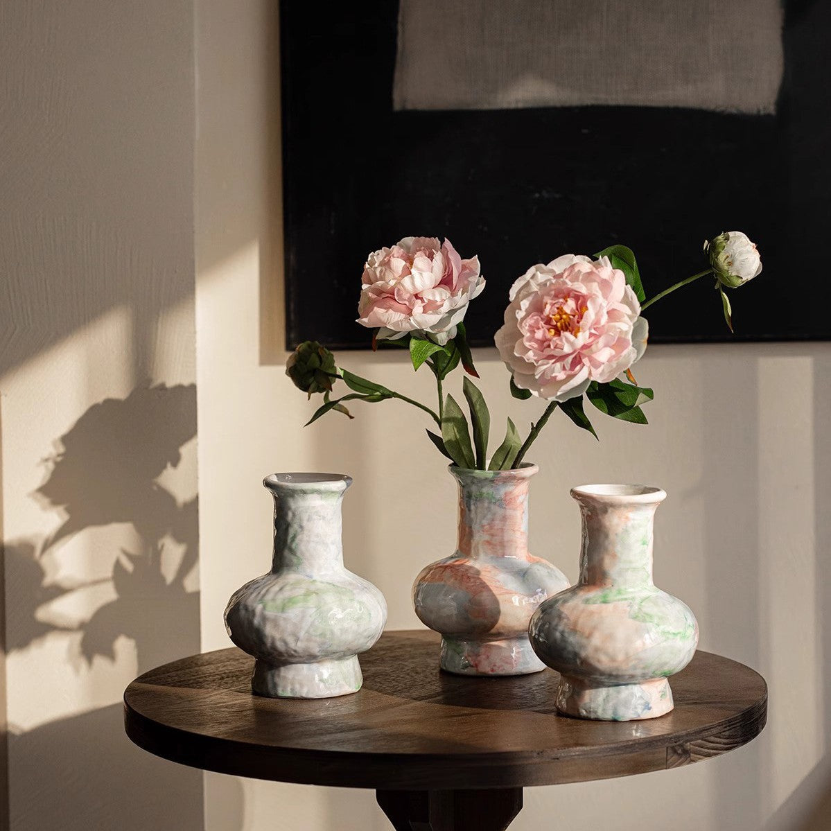 Hand-Painted Ceramic Vase