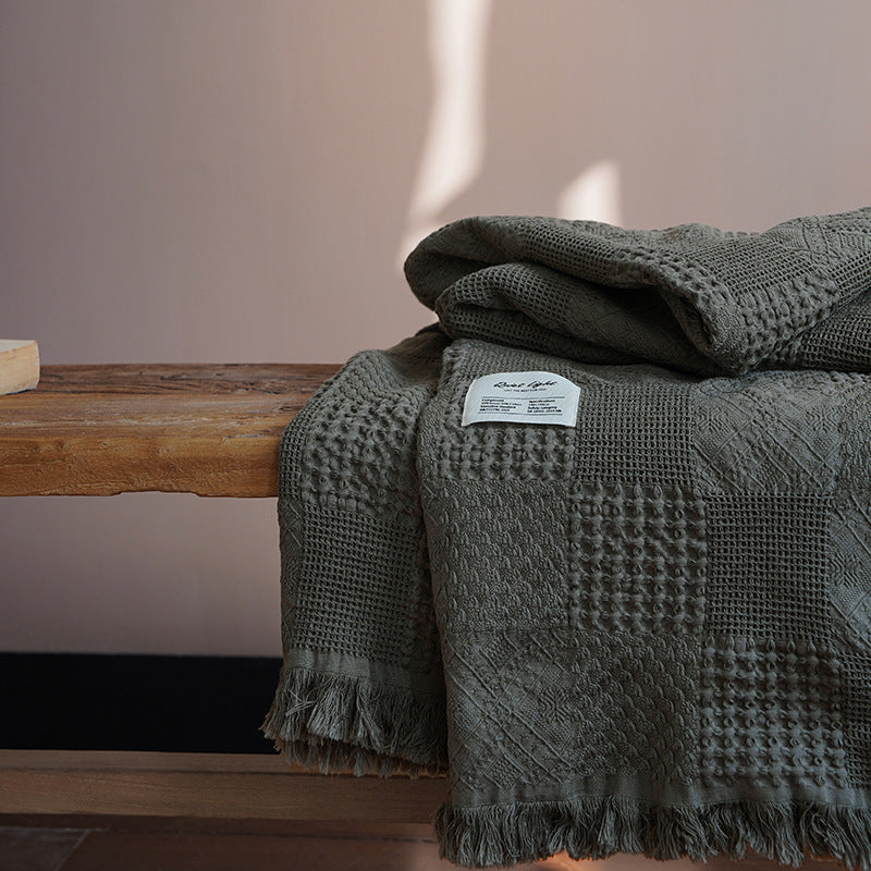 Tencel & Cotton Sand-Washed Throw Blanket