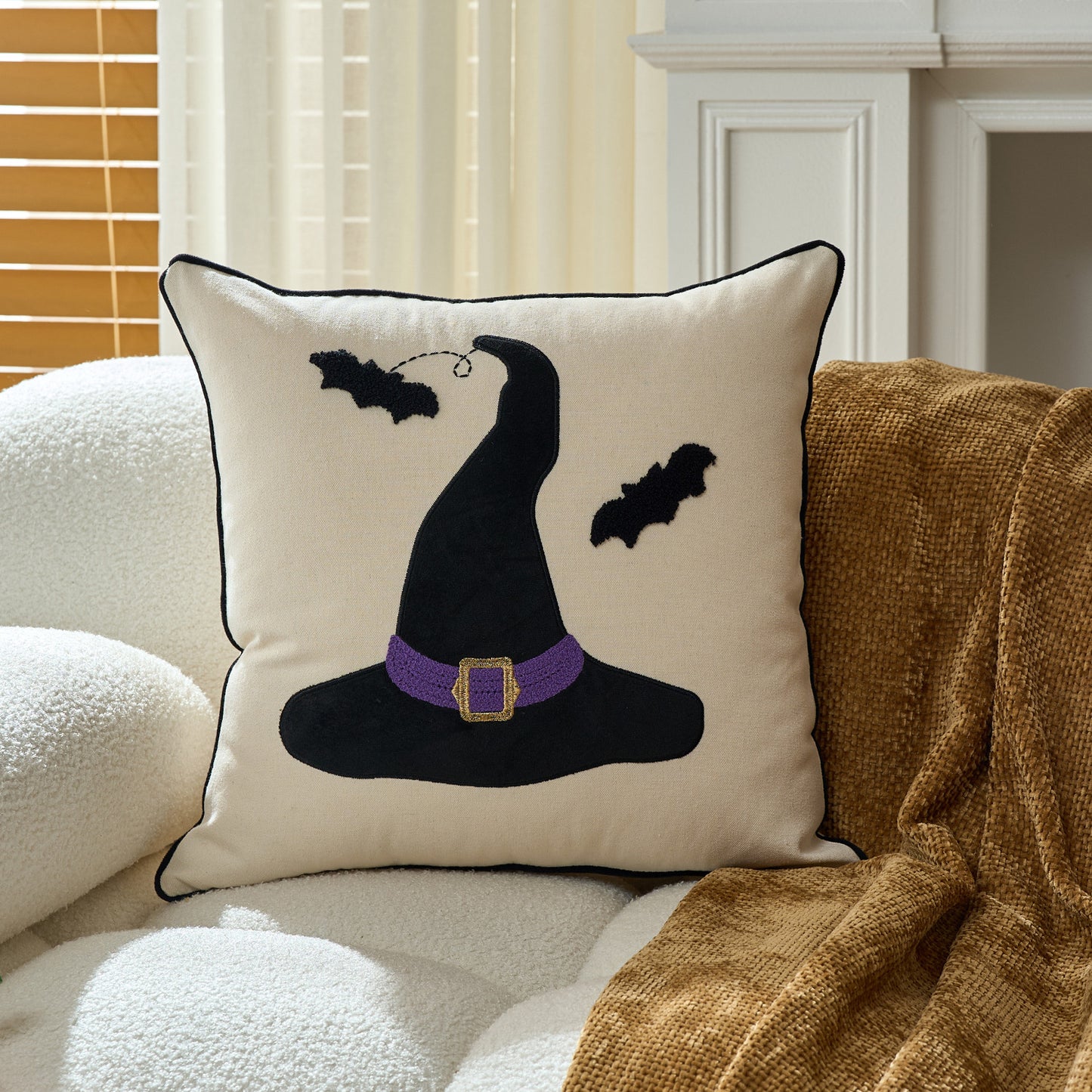 Halloween Ghost & Pumpkin Cushion Covers
