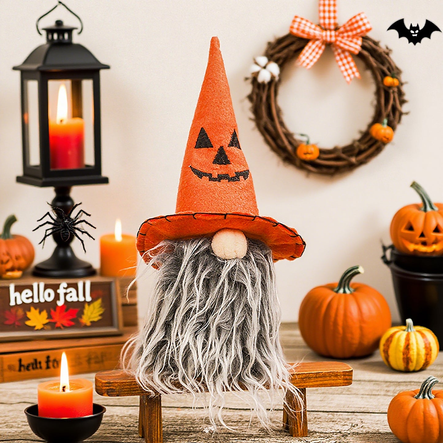 Halloween Gnome Tabletop Decorations