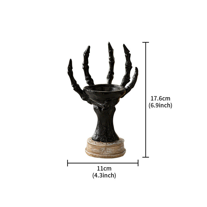 Skeleton Hand Candle Holder