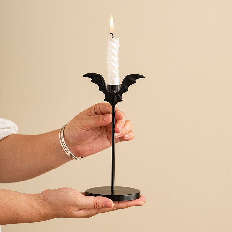 Halloween Bat Candleholder Set