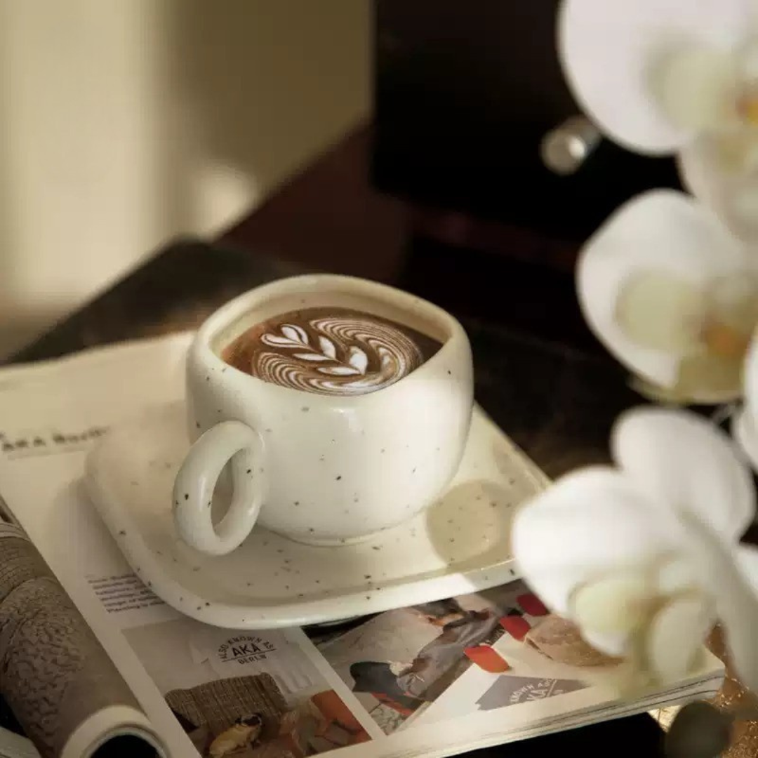 Mellow Light Ceramic Cup & Saucer Set