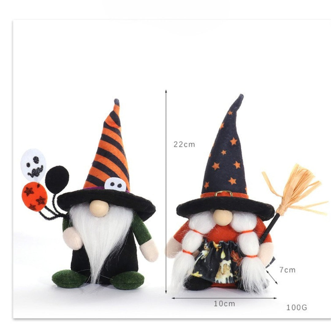 Halloween Witch Gnome Set
