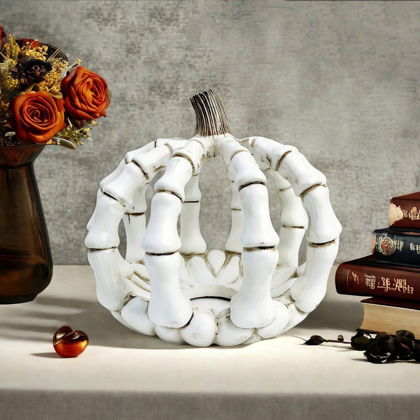 Skeleton Pumpkin Ornament