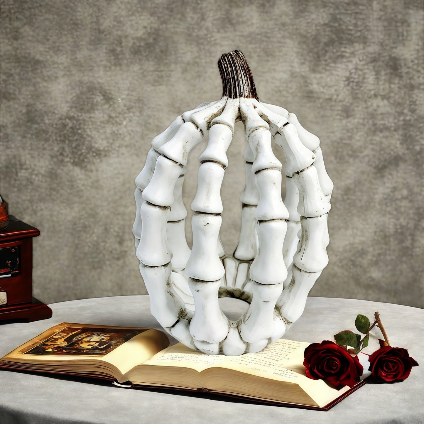 Skeleton Pumpkin Ornament
