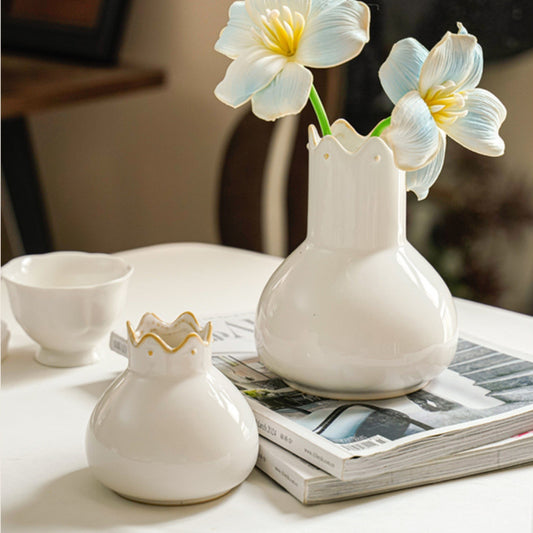 Crown Ceramic Vase