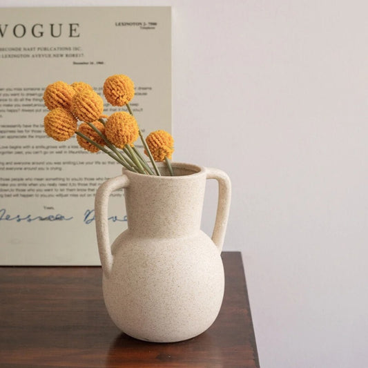 Double Handle Ceramic Vase