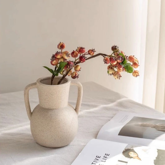 Double Handle Ceramic Vase