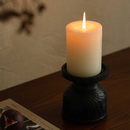 Black Resin Candleholder
