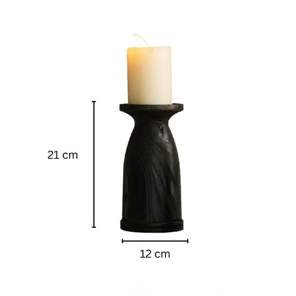 Black Resin Candleholder