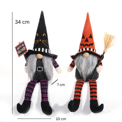 Halloween Witch Gnome Duo