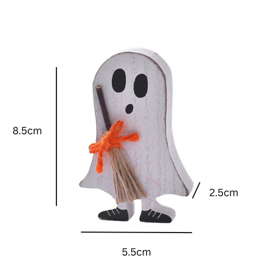 Wooden Halloween Figurine Set