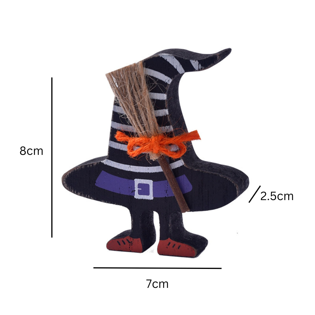 Wooden Halloween Figurine Set