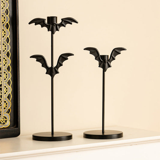 Halloween Bat Candleholder Set