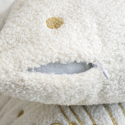 Pumpkin Teddy Velvet Cushion Cover