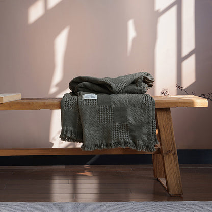 Tencel & Cotton Sand-Washed Throw Blanket