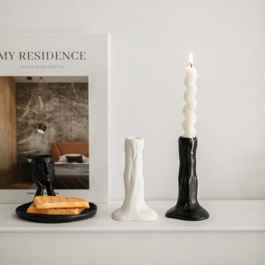 Wood-Inspired Design Candleholder