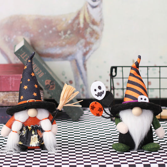 Halloween Witch Gnome Set