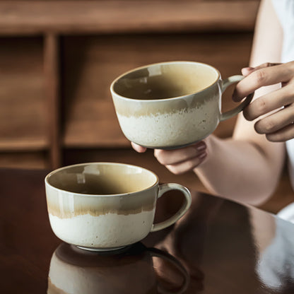 Two-Tone Ceramic Mug Set