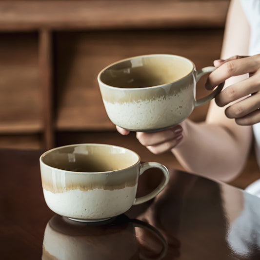 Two-Tone Ceramic Mug Set