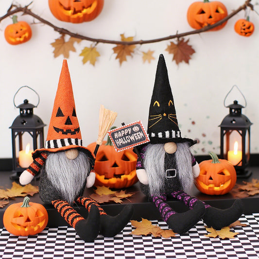 Halloween Witch Gnome Duo
