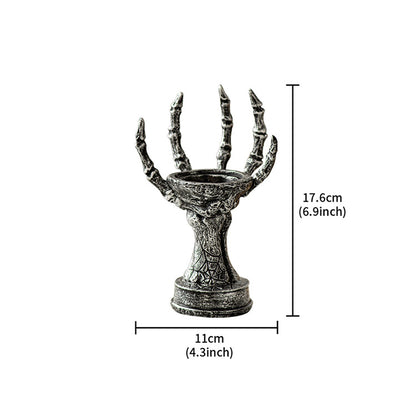 Skeleton Hand Candle Holder