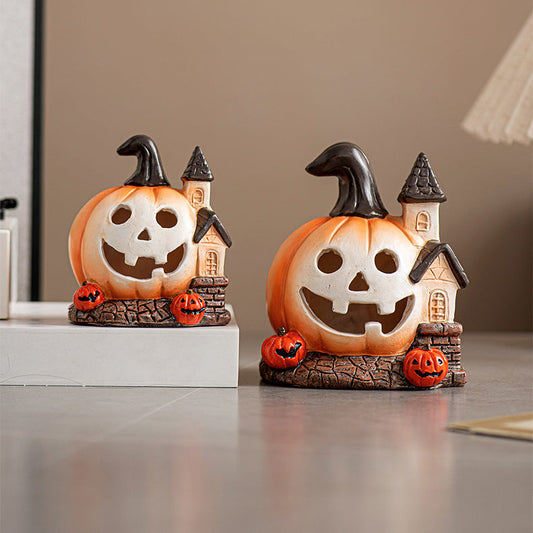 Halloween Pumpkin House Ornaments
