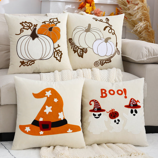 Halloween Velvet Cushion Covers